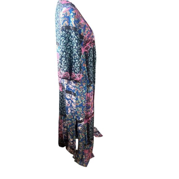 Hayden LA patchwork floral kimono duster 90’s vibes boho hippie floral - Picture 2 of 9